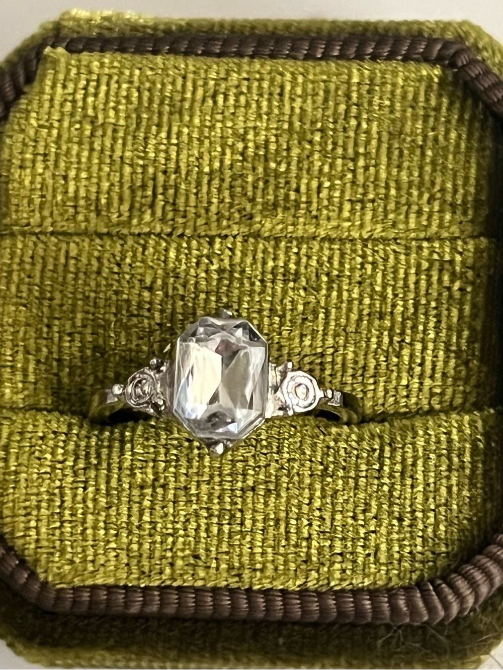 Classic Design Gorgeous Cubic Zirconia w/ Stainless Steel Silver Band S 6